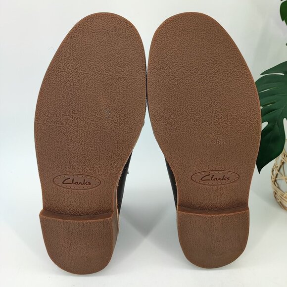 Clarks Men's Bushacre Brown Leather Boots Size 11 - Picture 8 of 8